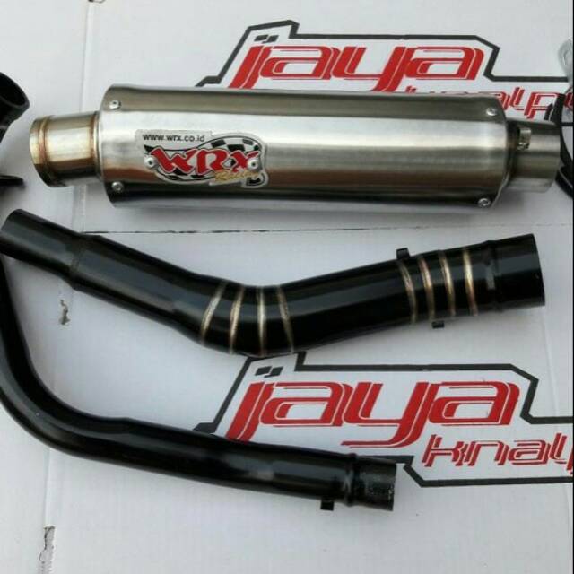 Knalpot WRX Titan Leher Black Full Set CBR 150, CB 150, Tiger, GSX 150