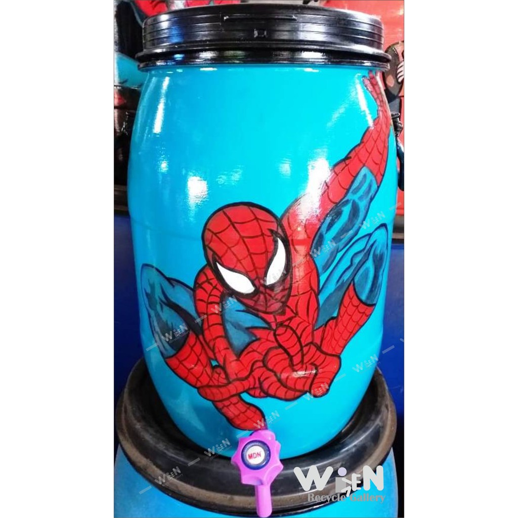 Tong Air Plastik 30ltr - 60 ltr/ Drum air cuci tangan/ Tong drum air karakter/Tong air cantik