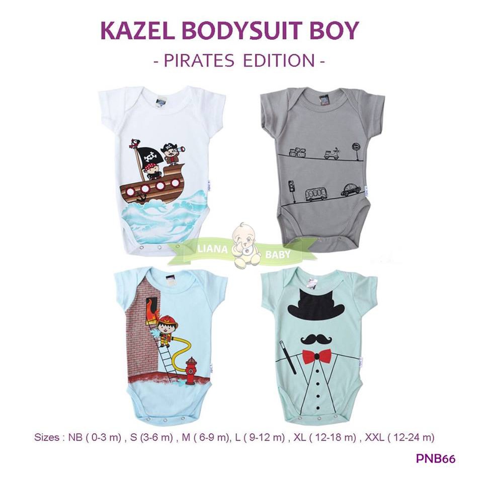 PNB66 JUMPER KAZEL BODYSUIT BOY PIRATES EDITION ISI 4 PCS PIRATE