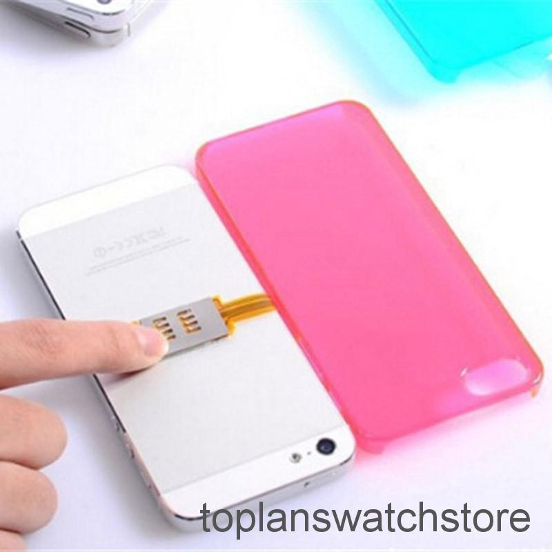 Topl Adaptor Konverter Dual Sim Card Untuk Iphone 5 5s 5c 6 6 Plus