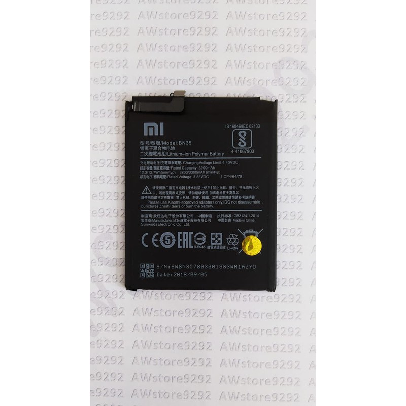 Battery Batre Baterai Xiaomi Redmi 5 BN35