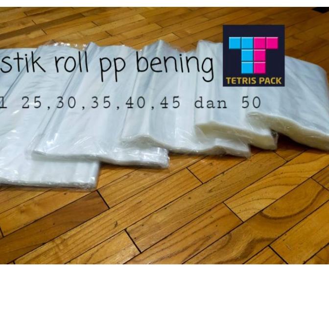 ➳ plastik roll bening ukuran 25 sampai 60 cm ☁