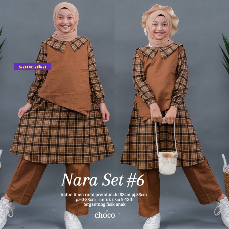 Nara set#6 • Gressy setelan anak uniQue Sancaka
