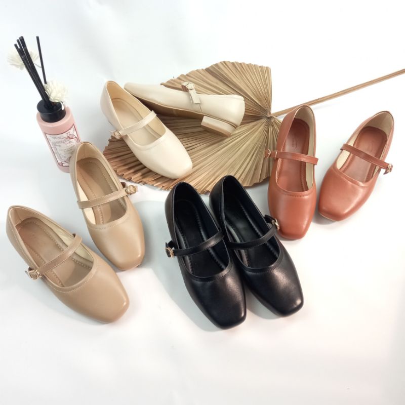VNL 0104 Aline Flatshoes | Sepatu Wanita | Sepatu Flatshoes | Flatshoes Casual | Sepatu Hak 2cm