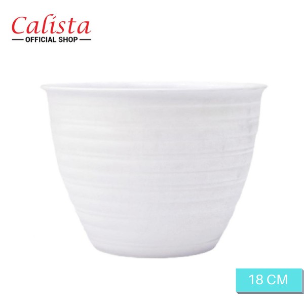 Calista Pot  Bunga Oentoeng 18cm Pot  Tanaman Plastik 