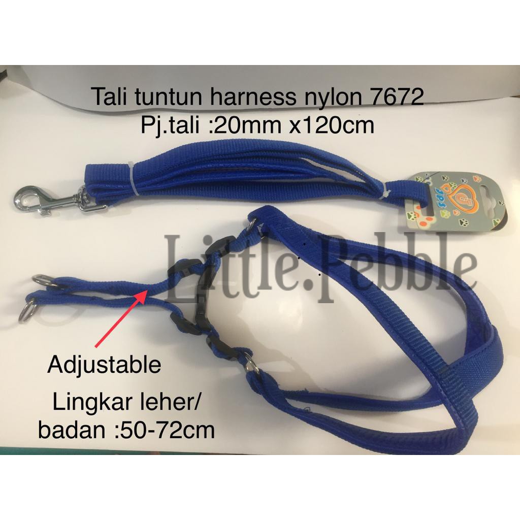 tali tuntun harness anjing-nylon-7672 SIZE M