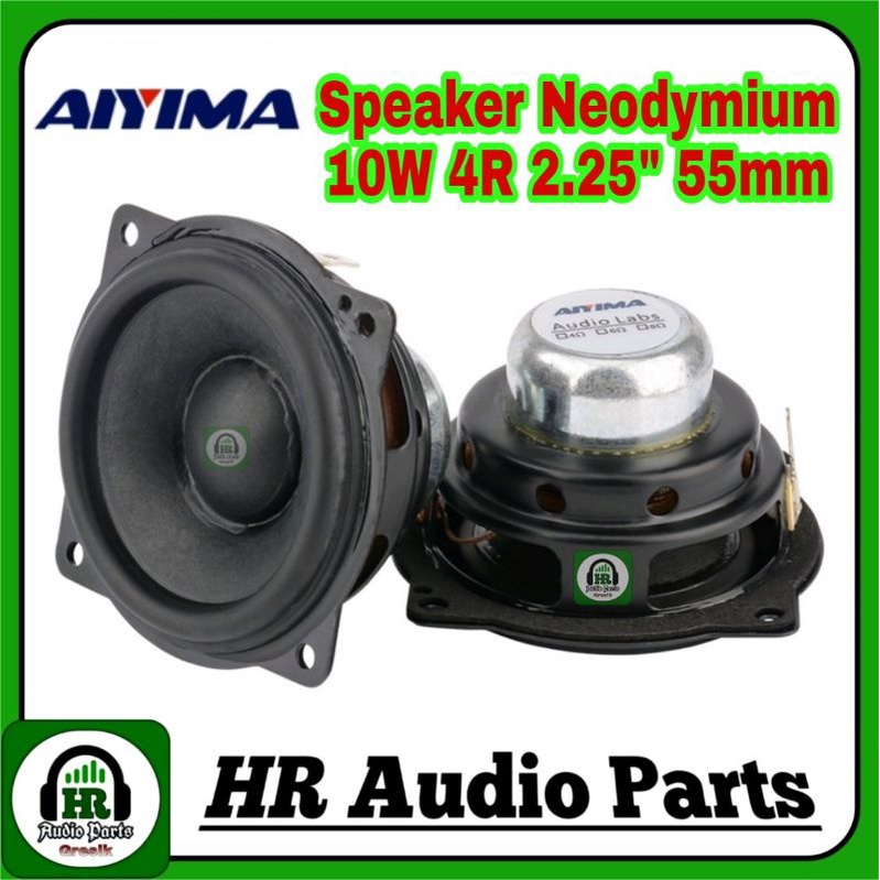 Speaker Neodymium 2.25&quot; Inch 10W 4 Ohm 55mm 5.5Cm Aiyima Strong Magnet Neodymium