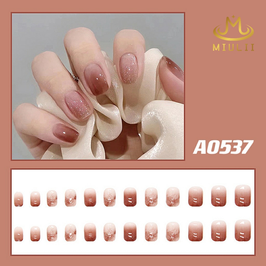 MIULII / KUKU PALSU   A0537  / 24PCS / 3D / NAIL ART / PREMIUM / CUTE / FREE LEM JELLY / KUTEK