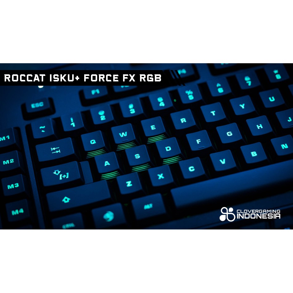 Roccat Isku+ Force FX RGB - Original Garansi Resmi - Keyboard Gaming