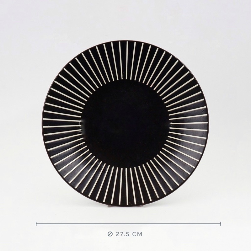 Piring Makan | Dinner Plate | Black Marshall
