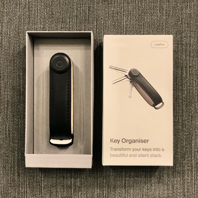 Orbitkey 2.0 Leather - Black With Black Stitching