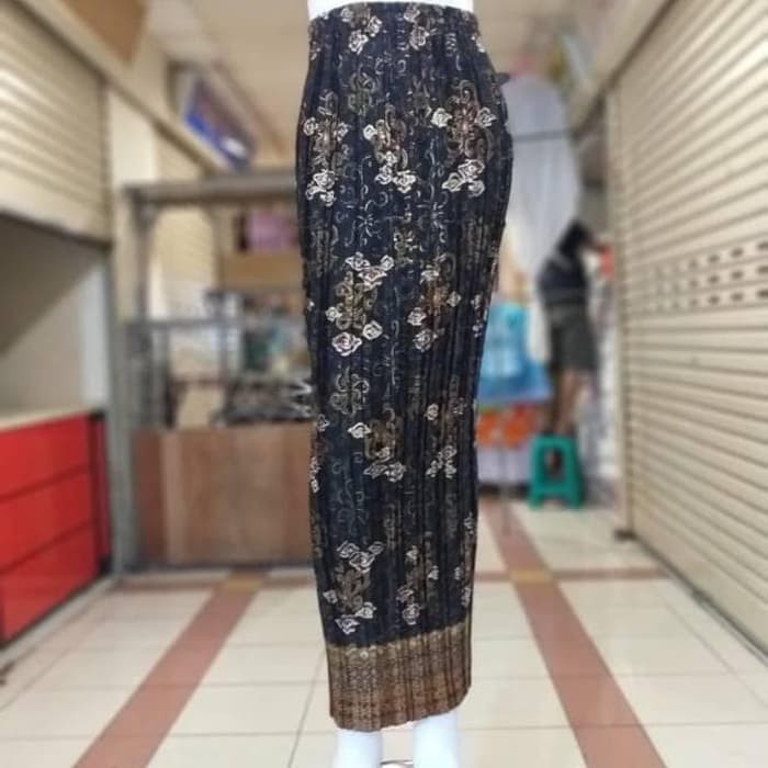 Rok Plisket Motif Mega Mendung / Rok Batik