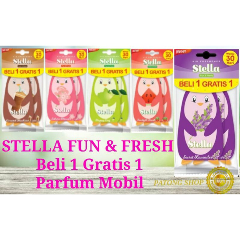 STELLA FUN N FRESH beli 1 gratis 1 Parfum Mobil Pengharum Ruangan dan Pengharum Lemari