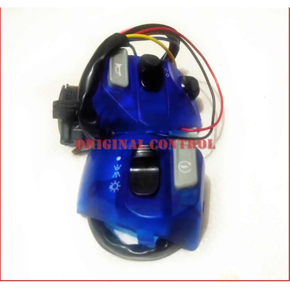 Saklar Switch Lampu Motor Yamaha Untuk Semua Type Mio , Jupiter MX , Jupiter Z Transparan - BIRU