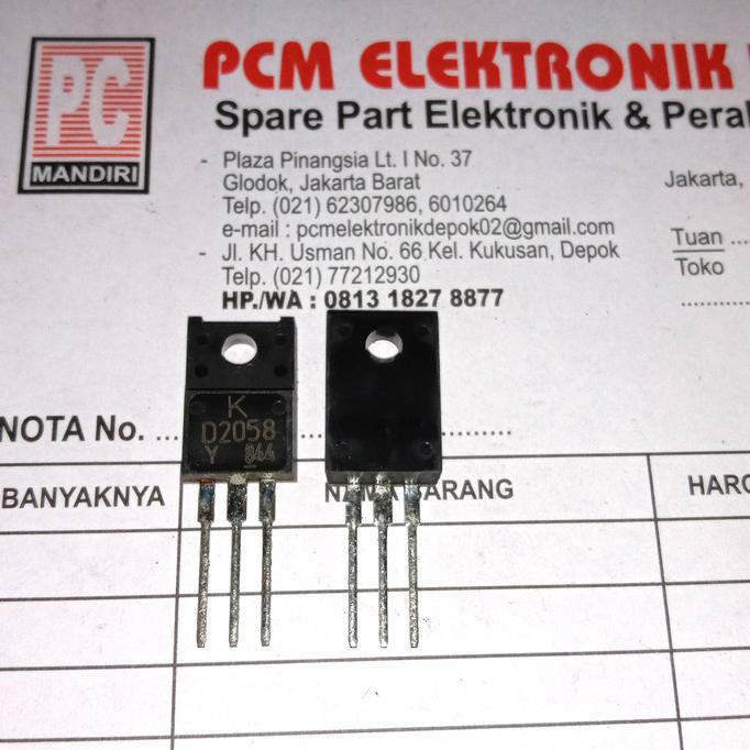 D2058 2Sd2058 D 2058 2Sd 2 Sd2058 Original Transistor To220 To-220 Pcmelebik54 Juara