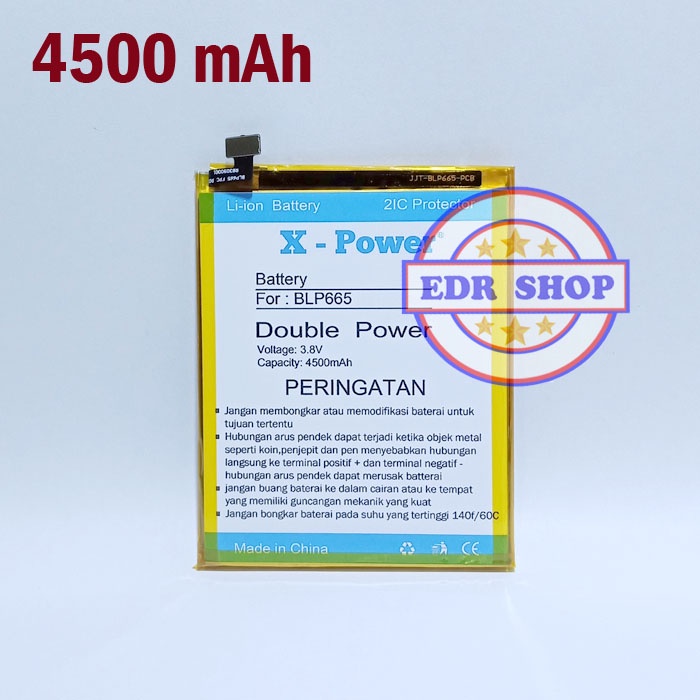 Batre Oppo F7 Youth CPH1859 BLP665 Batu Baterai Battery Tanam Double Power