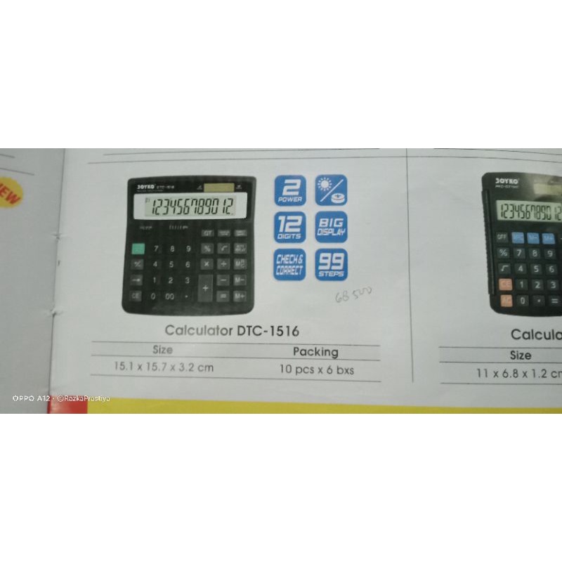 

kalkulator joyko dtc 1526