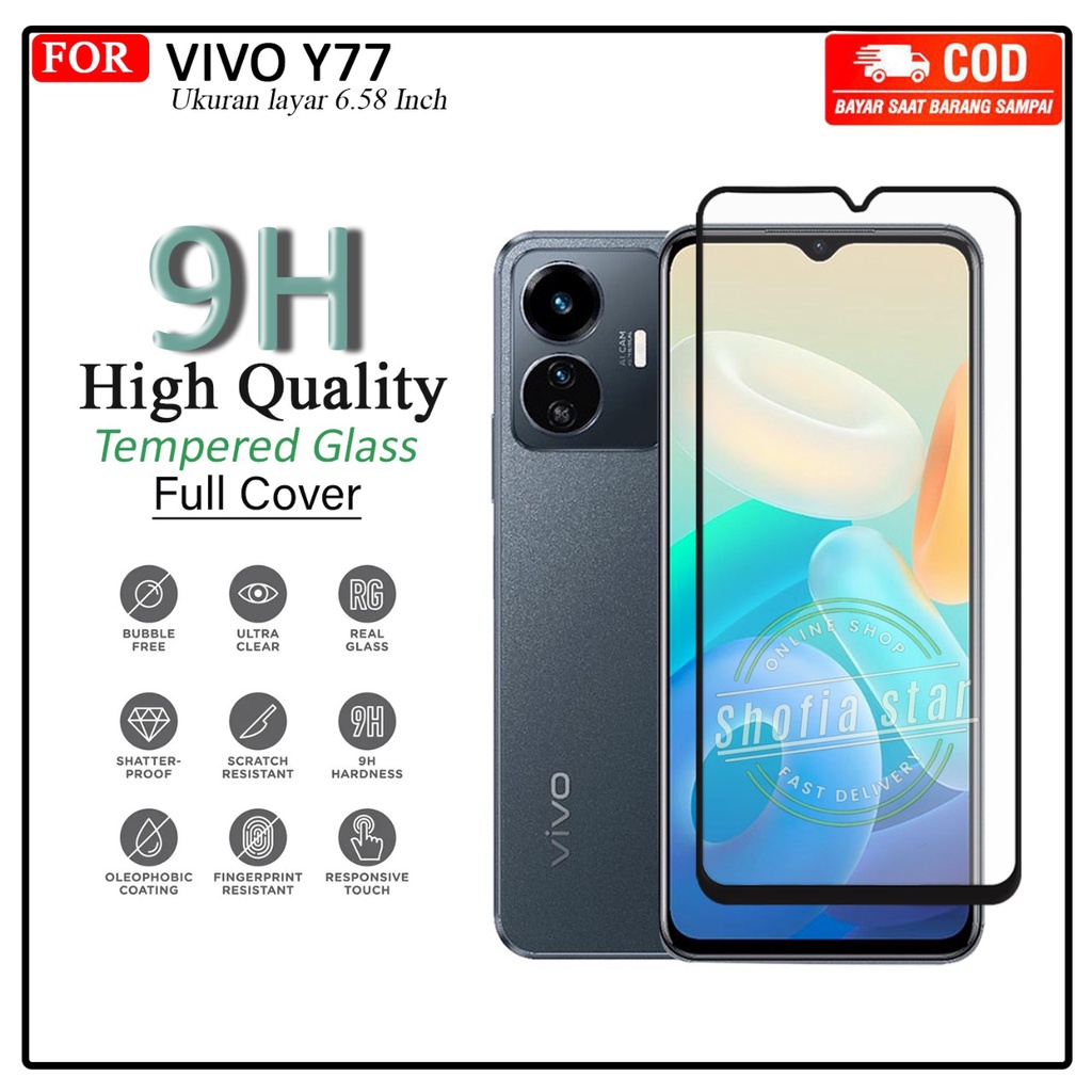 Anti Gores Ceramik Blue Light Vivo Y77 Antii Radiasi Kaca Full Cover