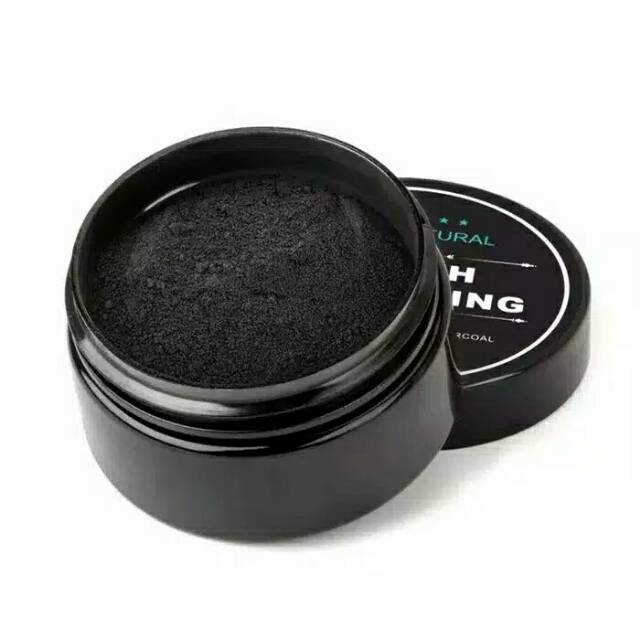 TEETH WHITENING ACTIVATED ORGANIC CHARCOAL (Bubuk arang pemutih gigi)