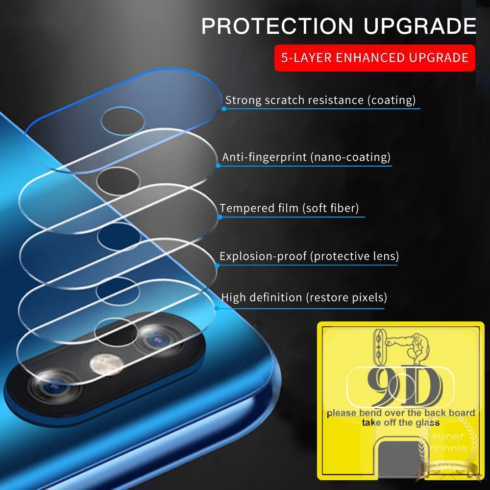 Pelindung Lensa Kamera Belakang Tempered Glass 9d Untuk Xiaomi POCO X3 NFC X3 PRO Redmi 9T Note10 10s  poco m3 Redmi Note 9 Note10pro Max Note 9pro 9s Note8 Note10pro Plus