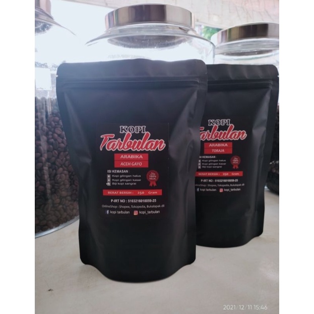 

Aneka Kopi Arabika Murni Kopi Tarbulan Netto 250 gram