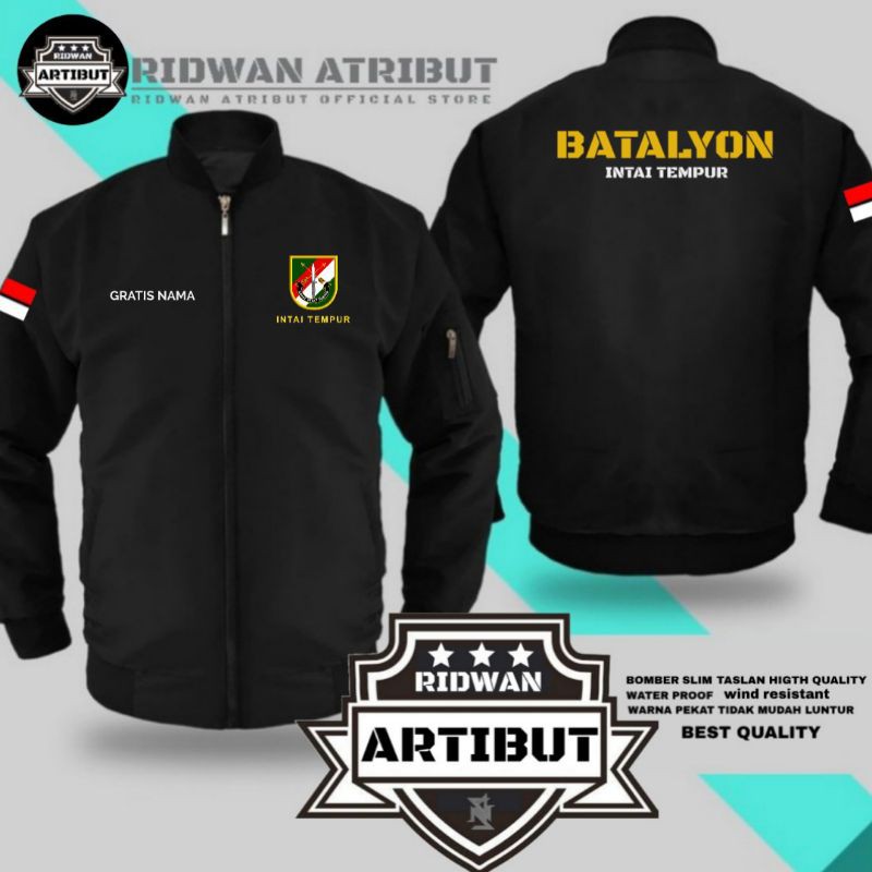 JAKET BOMBER TON TAIPUR KOSTRAD .TNI AD (ORIGINAL TASLAN)