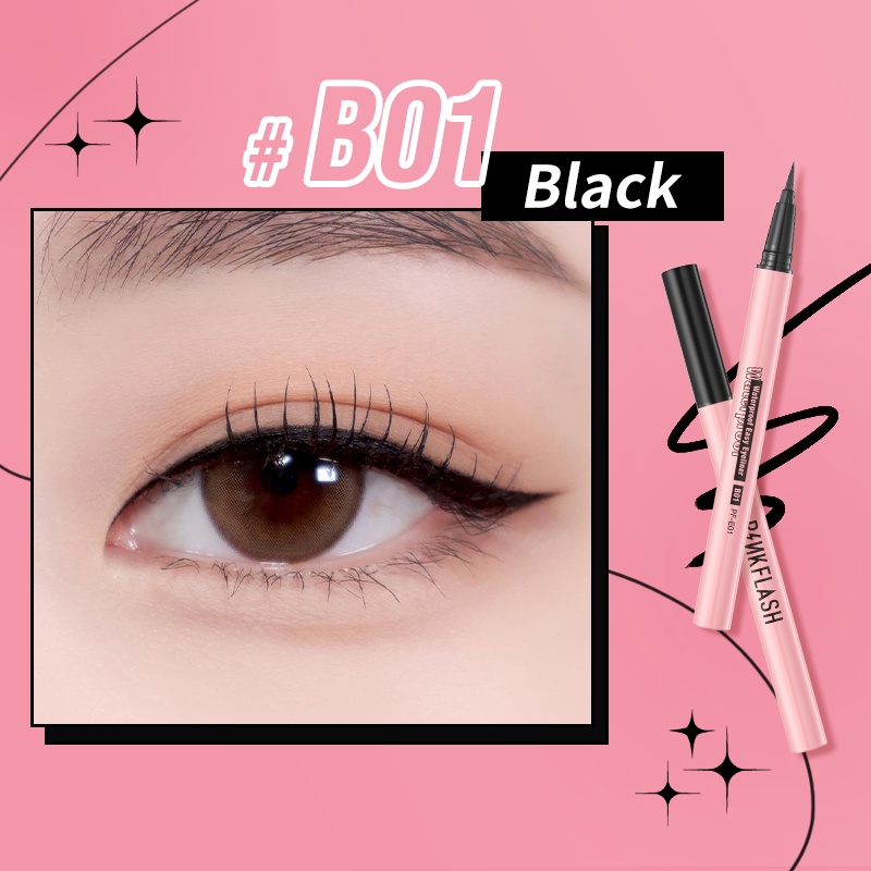 PINKFLASH Mistake-free Long-lasting Liquid Eyeliner Pencil Long Wear Quick Dry Smudge-proof yeliner Pen