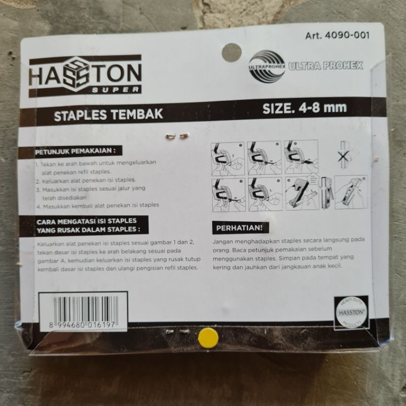 STAPLES GUN / STAPLE TEMBAK / ALAT STAPLES HASSTON PROHEX SUPER 4090-001