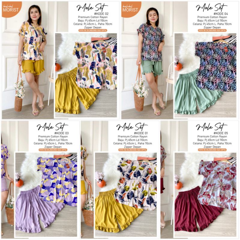 Setelan Pendek Mole Set by Morist