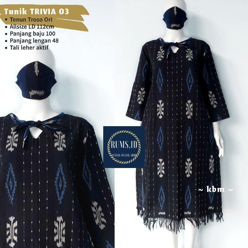 DRESS TENUN JEPARA LURIK TENUN TROSO BEST SELLER