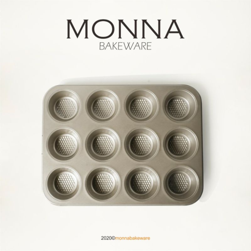 MONNA BAKEWARE MUFFIN PAN 12 CUPS / LOYANG MONNA BAKEWARE
