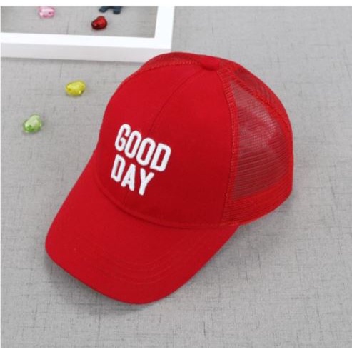 Hz TOPI FASHION ANAK UNISEX / TOPI CASUAL CAP HAT / TOPI BASEBALL JARING GOOD DAY