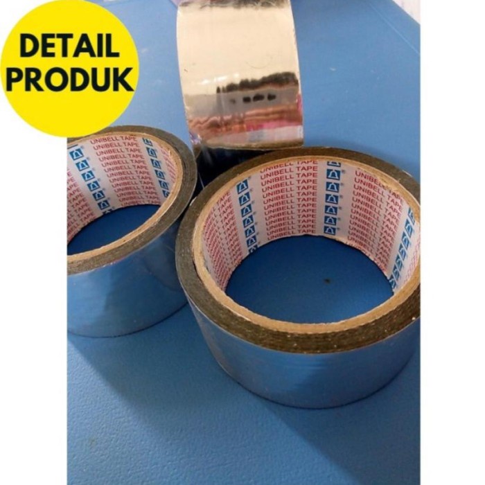 

Buruan Lakban Alumunium Foil Tape / Solasi Almunium Tape Silver Tahan Panas Limited