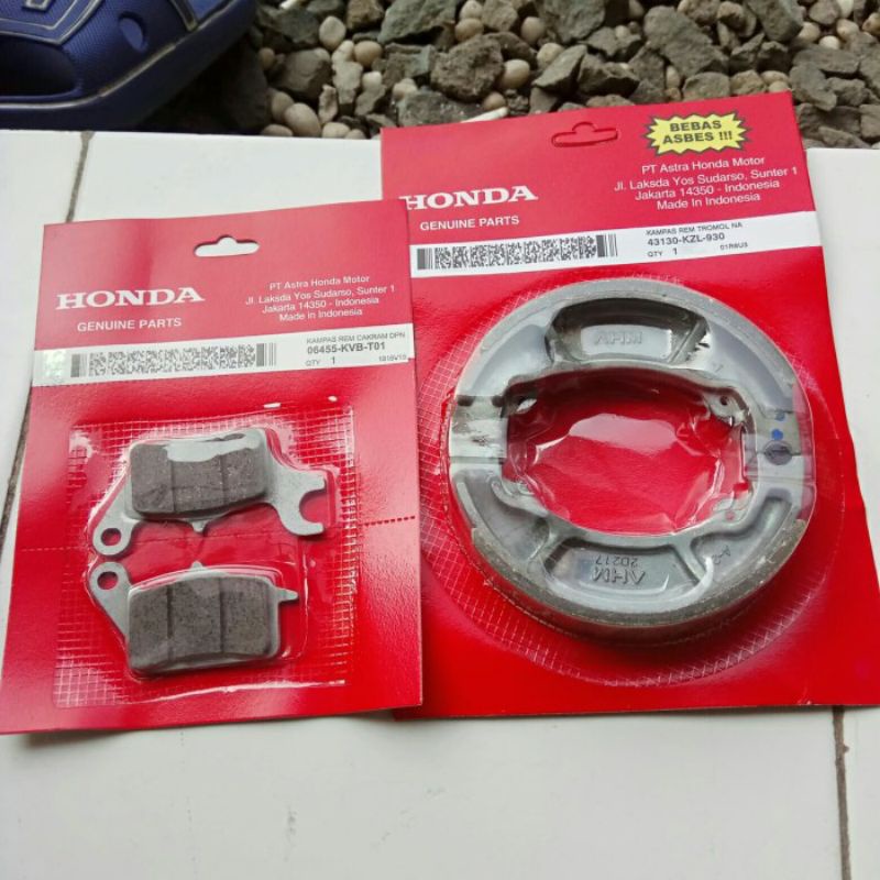 Kampas Rem Depan Dan Belakang Beat FI,Vario125,Dan Scoopy karbu/FI/esp