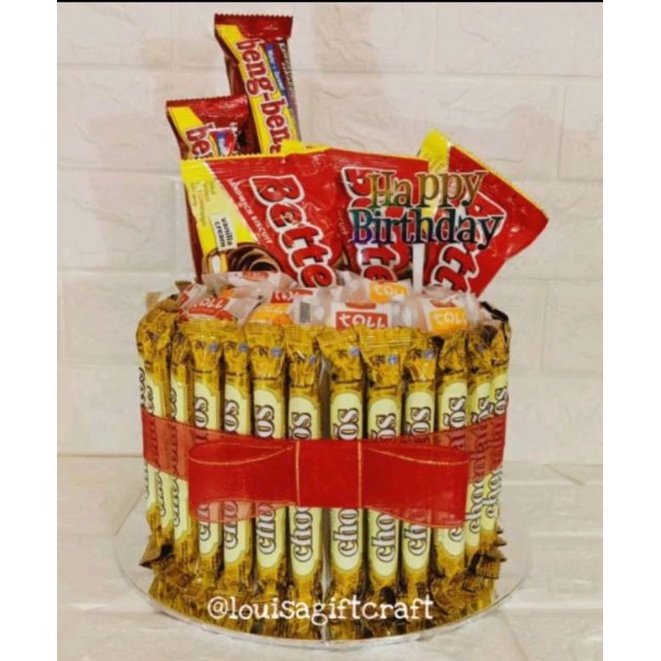 Jual cake birthday snack/tart Snack/hampers ulang tahun anak/parcel
