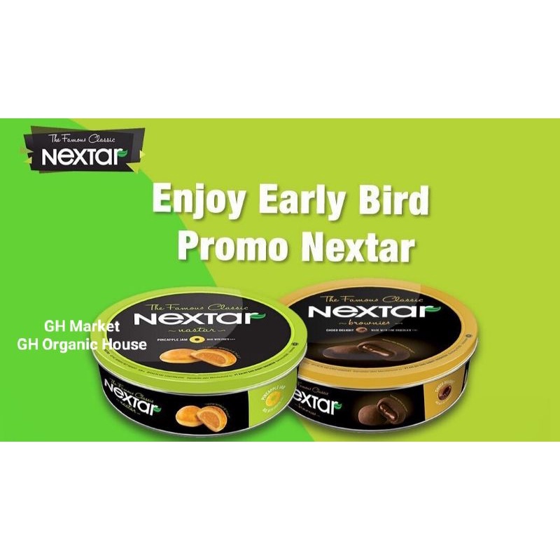 

Nextar 336gr Kaleng Biskuit Kue Nastar Produksi Terbaru 2 Varian Rasa