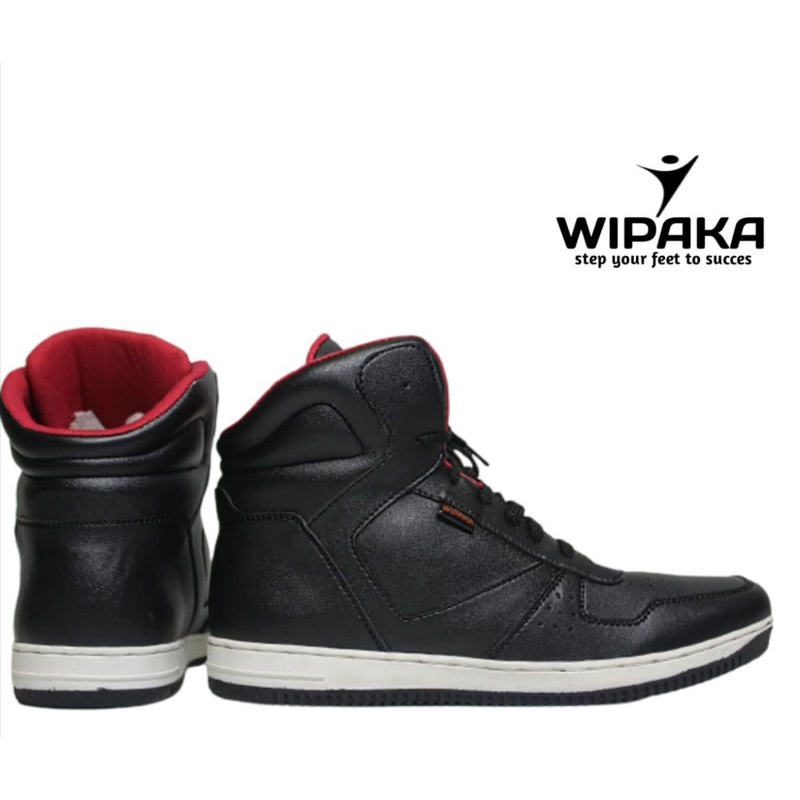 WIPAKA ANKARA BLACK Sepatu Sneakers Pria dan Wanita Ankara Red White