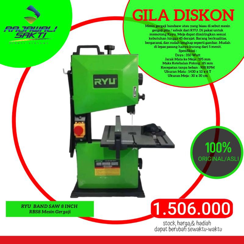 band Saw 8inci Ryu original