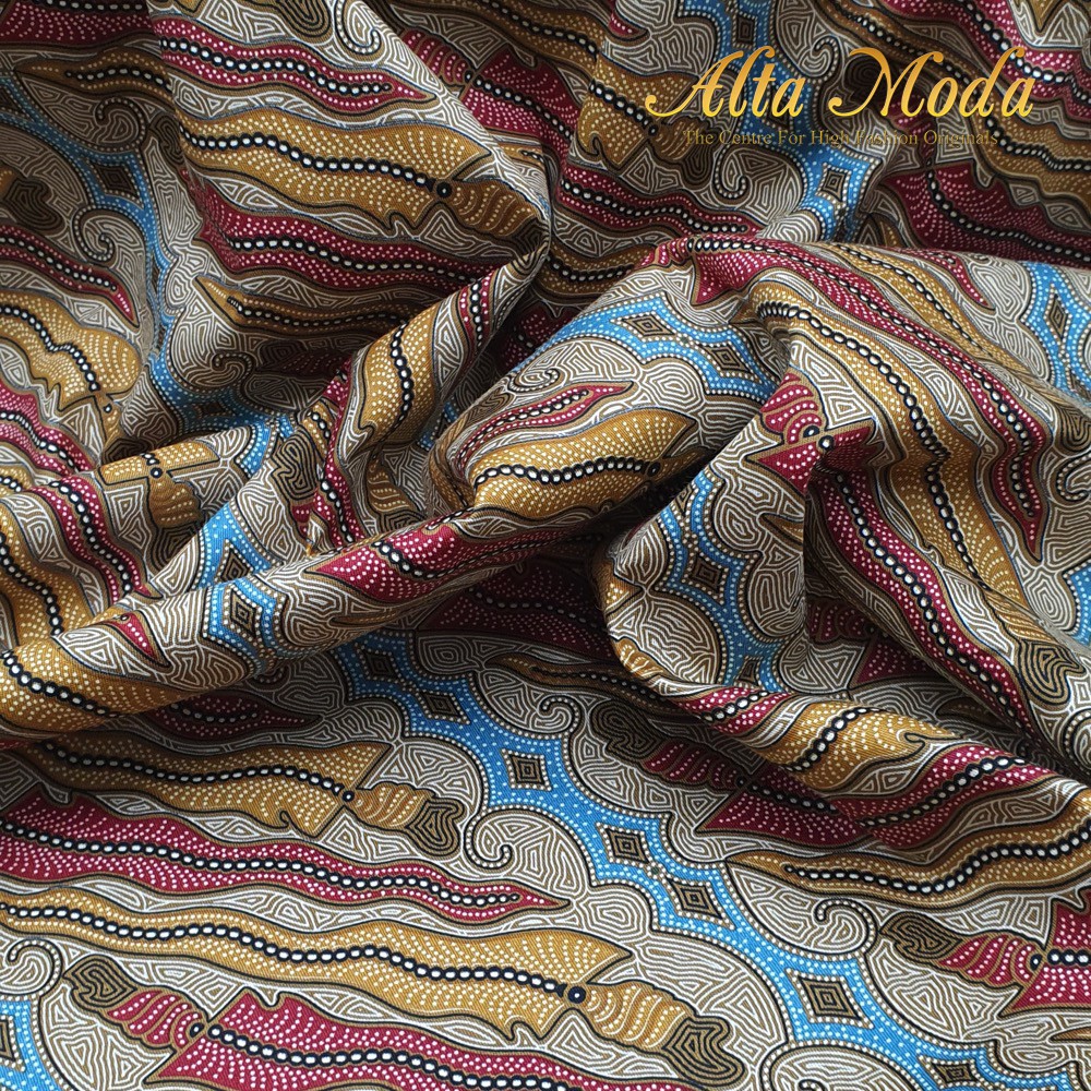 

Alta Moda Batik Katun Motif Keris Pink Kuning - Tradisional (1M)