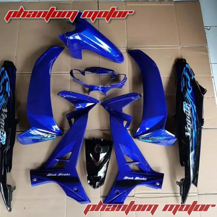 Cover body full halus vega r new biru