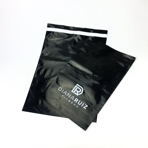 25x40cm Polymailer HITAM GLOSSY Custom Sablon Plastik 25x40cm Polymailer HITAM GLOSSY Custom Sablon Plastik