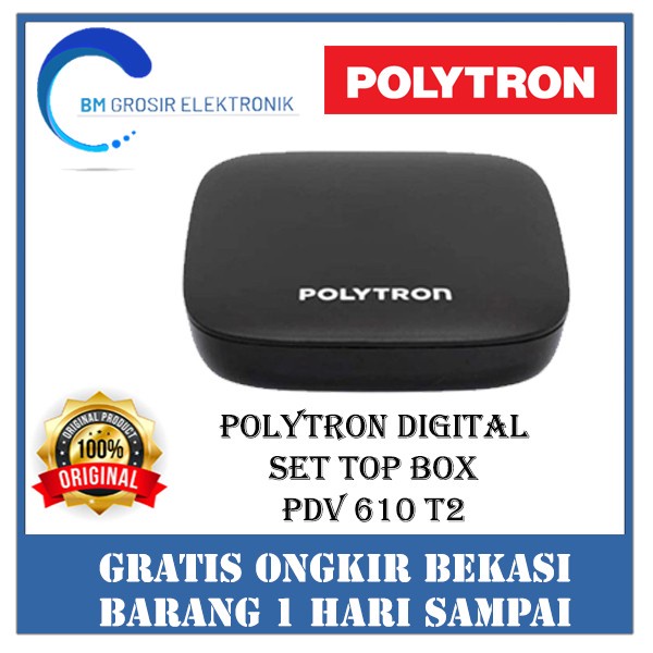 POLYTRON DIGITAL SET TOP BOX PDV-610T2 / PDV 610 T2 DIGITAL RECEIVER