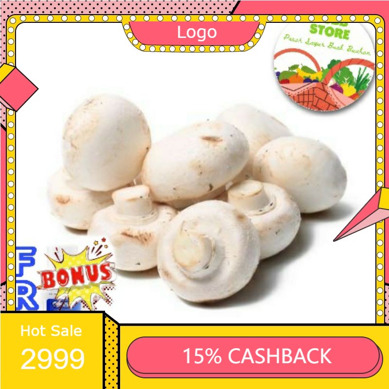 

RENGKEK SURABAYA - Jamur Kancing Segar - Per Pack