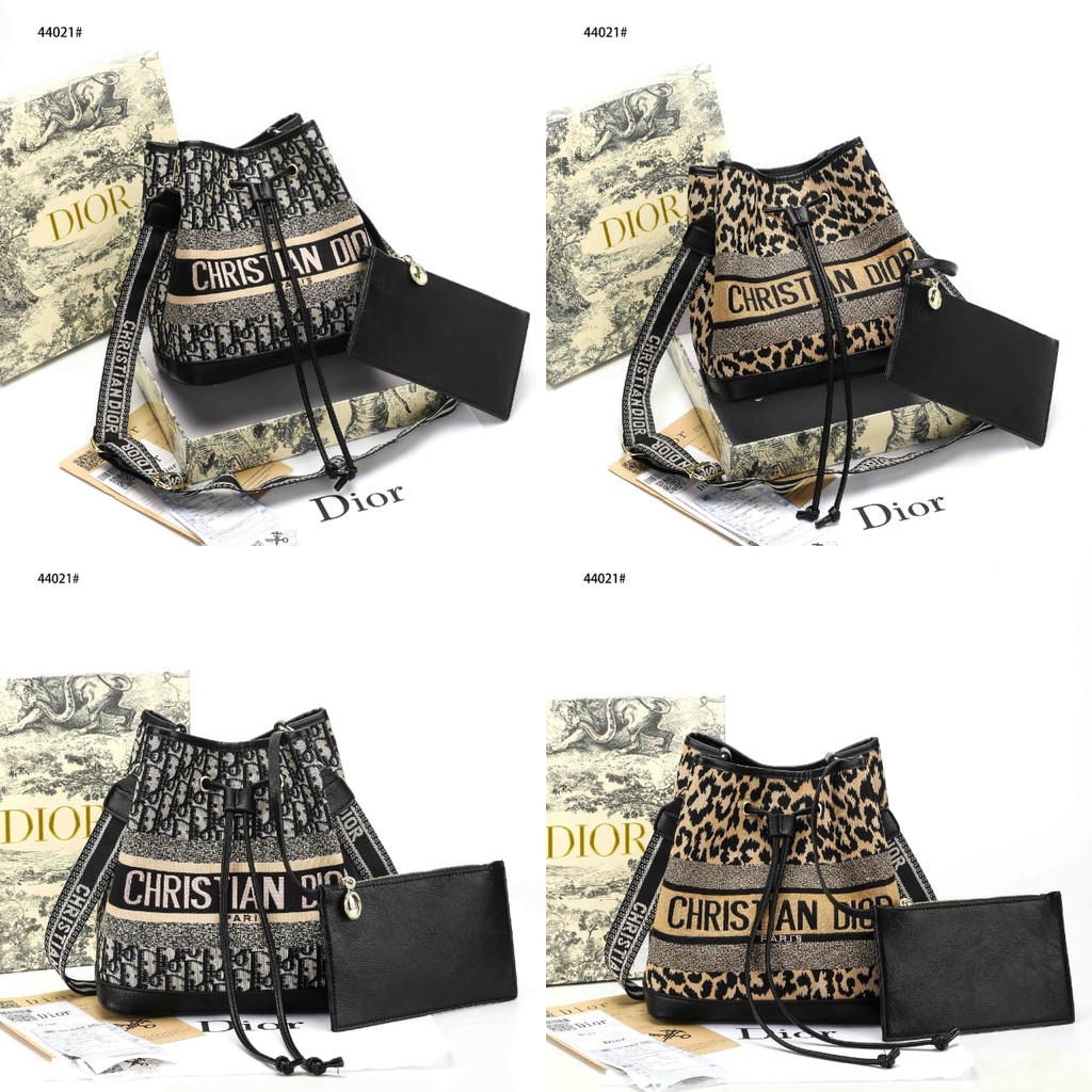 DR 44021 Bucket Bag Mizza &amp; Oblique Embroidery Womens Bag