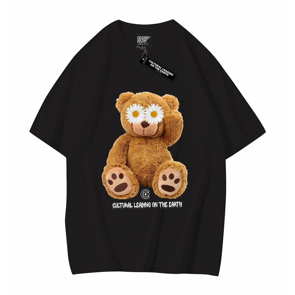 KAOS UNIQLO x KAWS / KAOS DISTRO UNIQLO / PAKAIAN PRIA & WANITA / BAJU UNIQLO x KAWS FULL TAG & LOGO / UNIQLO TSHIRT-TB Flower Eyes Hitam