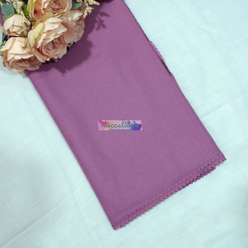 Jilbab Segi Empat Azara Voal Syari 130 x 130 Oskara  Miracle Jumbo Laser Cut-Dusty Pink