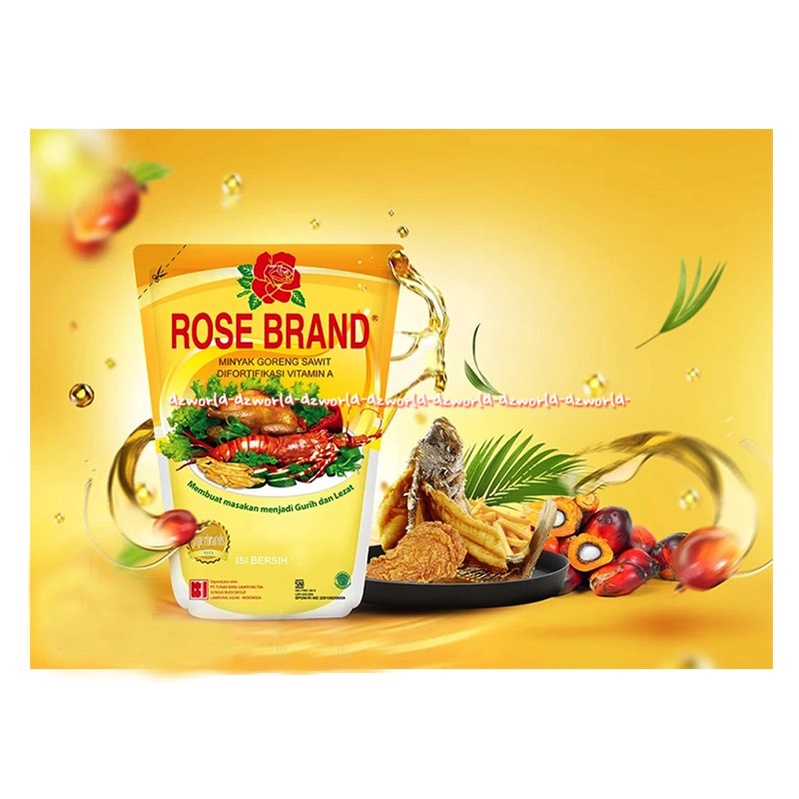 Rose Brand 1L Minyak Goreng Sawit Rosebrand Migor Untuk Masakan Kemasan Pouch Plastik Kelapa Sawit Ros Bran 1 Litter Refill Isi Ulang