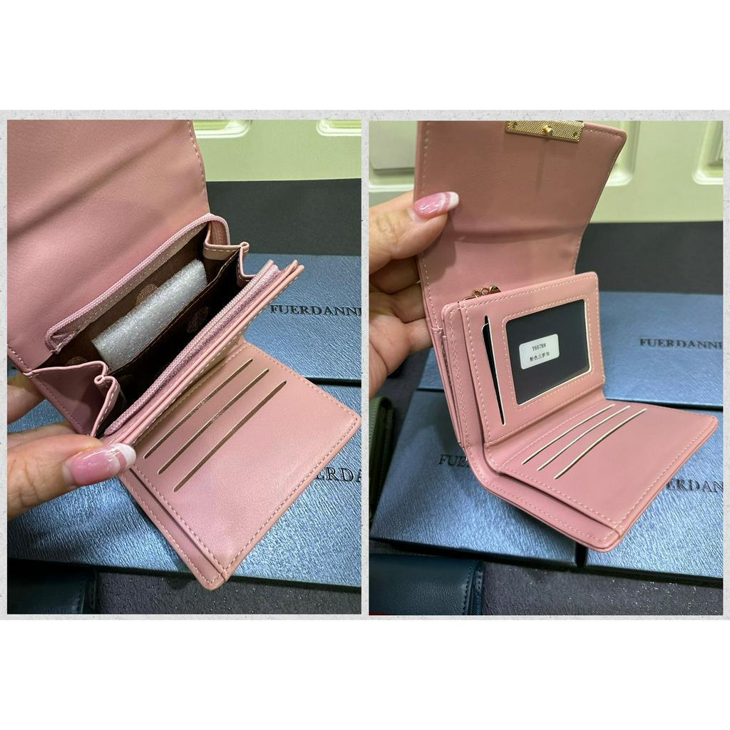 Dompet Lipat Pendek Tutup Kancing Free Box 6678