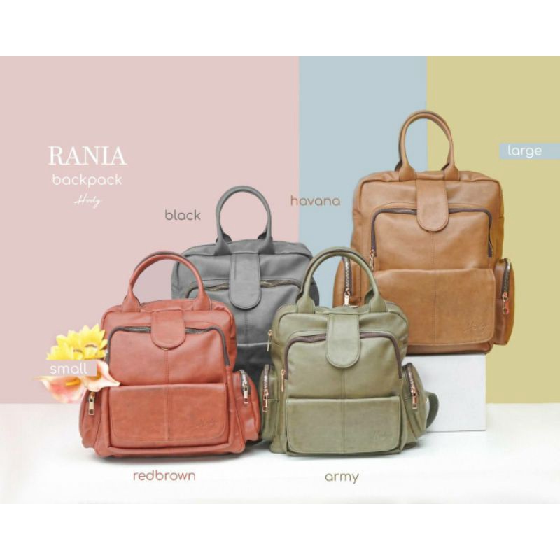 Rania Backpack by HODY Ransel Original Small Kecil - Besar Muat Laptop 14 inci
