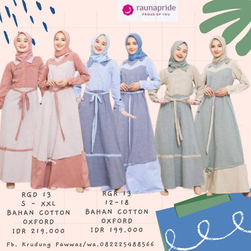 COUPLE RGR-RGD 13 RAUNA/COUPLE REMAJA-DEWASA/COUPLE GAMIS RAUNA